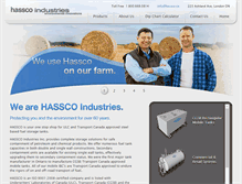 Tablet Screenshot of hassco.ca